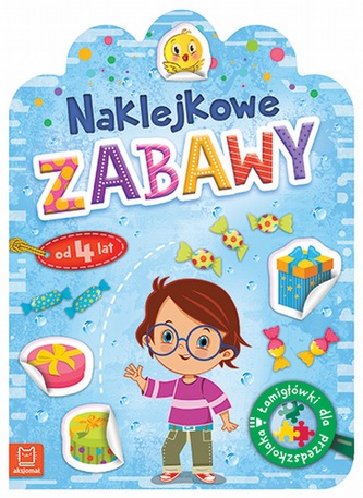 NAKLEJKOWE ZABAWY OD 4 LAT ŁAMIGŁÓWKI DLA PRZEDSZKOLAKA