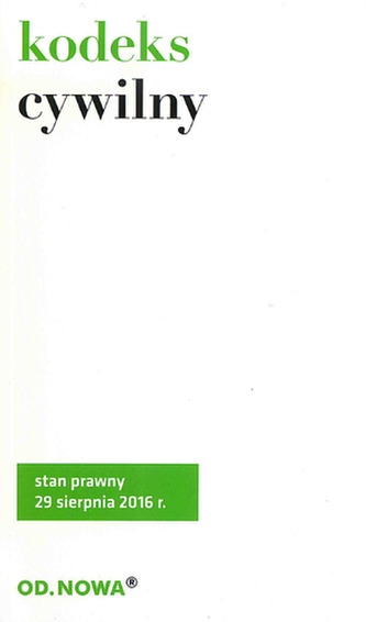 KODEKS CYWILNY 08.2016