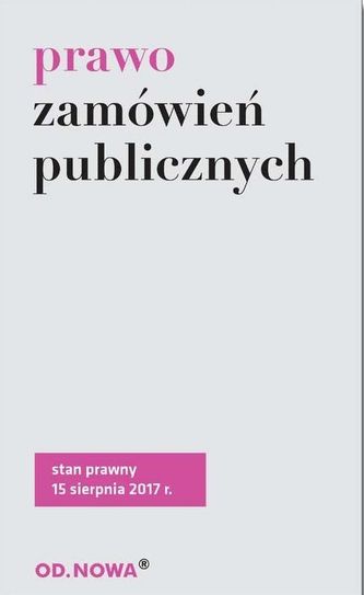 PRAWO ZAMÓWIEŃ PUBLICZNYCH 08 2017