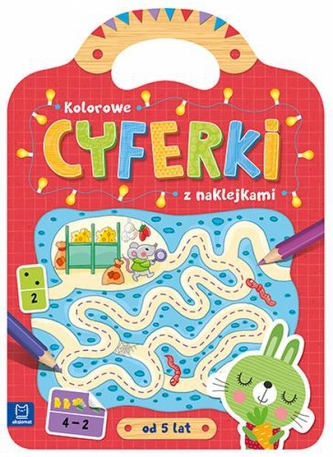 Kolorowe cyferki z naklejkami od 5 lat