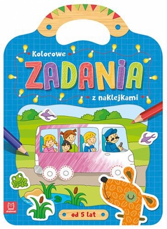 Kolorowe zadania z naklejkami od 5 lat