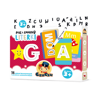 PISZ I ZMAZUJ LITERKI 3+ CZUCZU