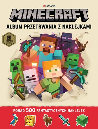 MINECRAFT ALBUM PRZETRWANIA Z NAKLEJKAMI