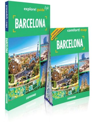 Explore! guide light. Barcelona, przewodnik + mapa