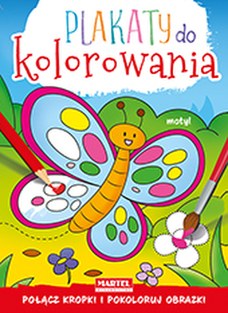 MOTYL PLAKATY DO KOLOROWANIA