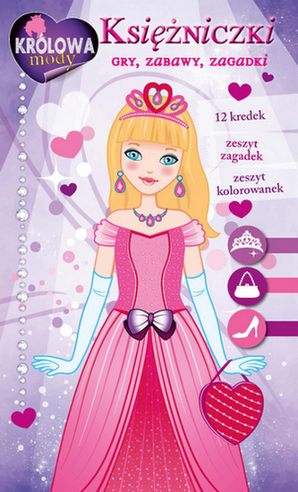 Zestaw kreatywny Księżniczki. Gry, zabawy, zagadki + kredki
