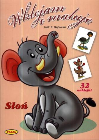 Wklejam i maluję. Słoń