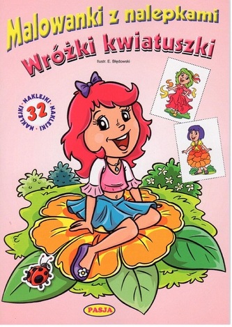 WRÓŻKI KWIATUSZKI MALOWANKI Z NALEPKAMI