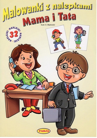 MAMA I TATA MALOWANKI Z NALEPKAMI