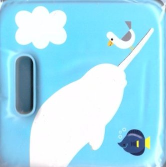 Magiczna książeczka kąpielowa z piszczałką-narwal