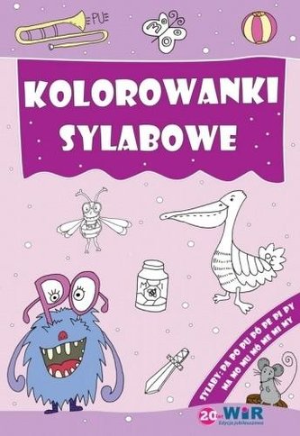 Kolorowanki sylabowe. Sylaby ze spółgłoskami P i M