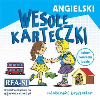 Angielski wesołe karteczki. Niebieski