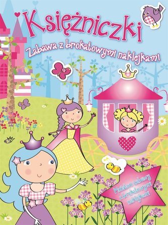 Zabawa z brokatowymi naklejkami - Księżniczki