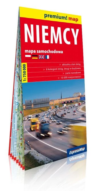 Premium!map Niemcy 1:750 000 mapa w.2019