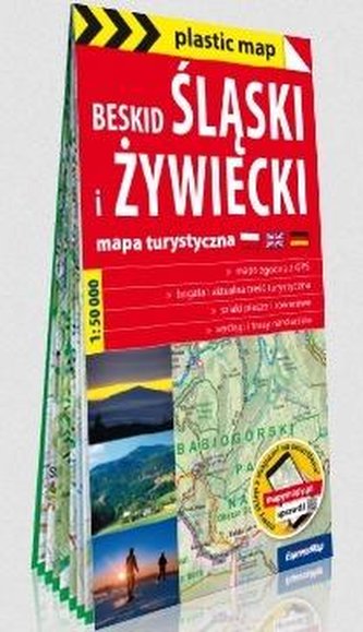 Plastic map Beskid Śląski i Żywiecki w.2020