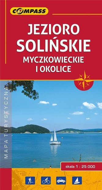 Mapa turystyczna - Jezioro Solińskie 1:25 000