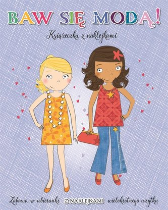 Baw się modą z naklejkami - Niebieska