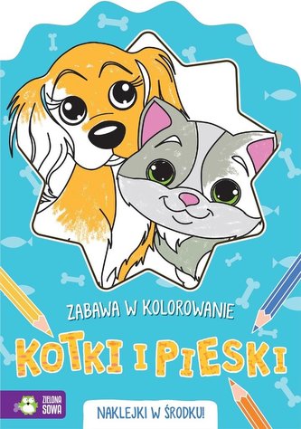 Zabawa w kolorowanie. Kotki i pieski