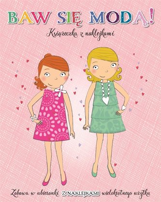 Baw się modą z naklejkami - Różowa