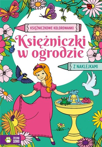 Księżniczkowe kolorowanki. Księżniczki w ogrodzie