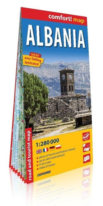 Comfort!map Albania 1:280 000 w.2019 mapa