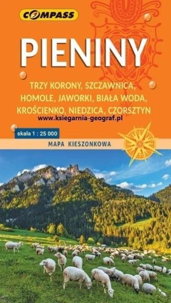 Mapa turystyczna. Pieniny 1:25 000