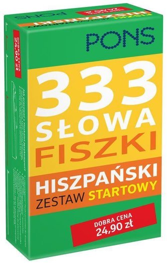 333 Słowa Fiszki. Hiszpański Zestaw startowy PONS