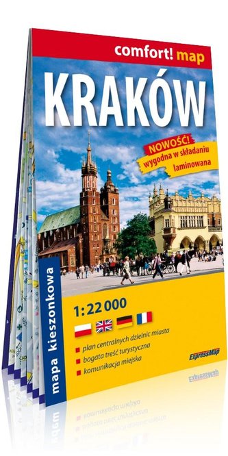 Comfort!map Kraków 1:22 000 mapa kieszonkowa Comfort!map Kraków 1:22 000 mapa kieszonkowa