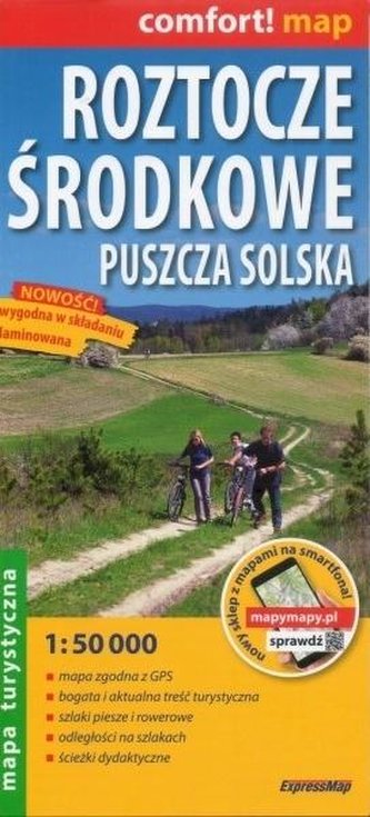 Comfort! map Roztocze Środkowe, Puszcza Solska Comfort! map Roztocze Środkowe, Puszcza Solska