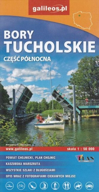 Mapa - Bory Tucholskie cz. północna 1:50 000