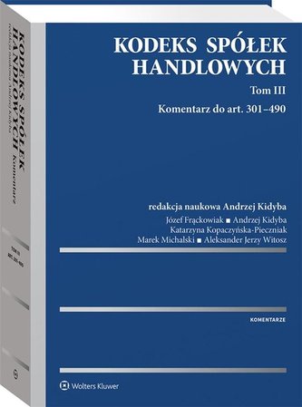 Kodeks spółek handlowych T.3