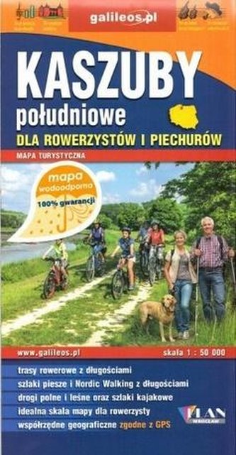 Mapa wodoodporna dla row. i piechurów-Kaszuby poł.