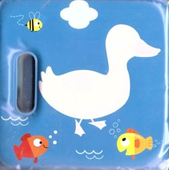 Magiczna książeczka kąpielowa z piszczałką-kaczka
