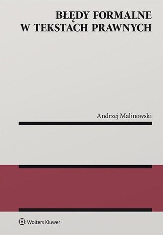Błędy formalne w tekstach prawnych