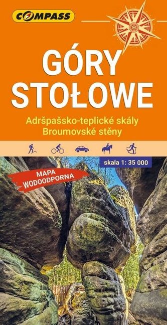 Mapa tur. wodoodporna Góry Stołowe 1:35 000