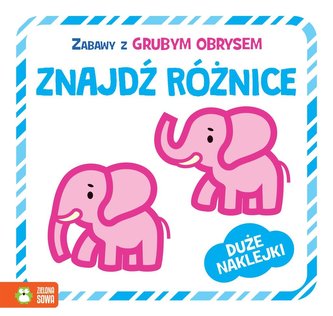Zabawy z grubym obrysem. Znajdź różnice
