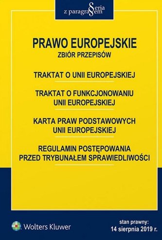 Prawo Europejskie. Zbiór przepisów w.5