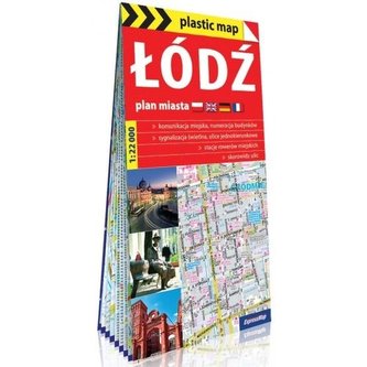 Plastic map Łódź - plan miasta 1:22 000 w.2019 Plastic map Łódź - plan miasta 1:22 000 w.2019