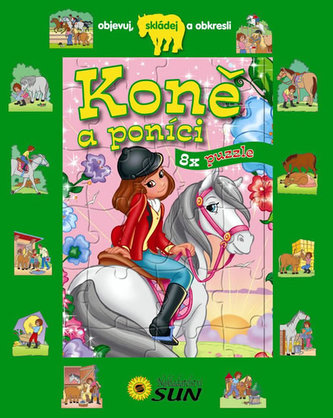 Koně a poníci 8x puzzle