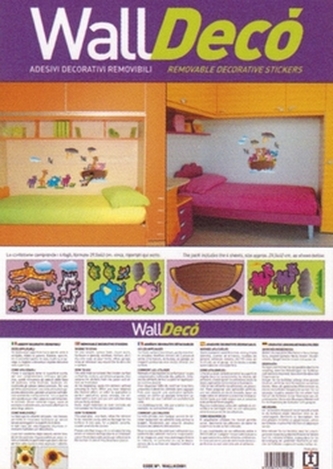 Nástěnná samolepící dekorace - Noemova archa/Zvířátka