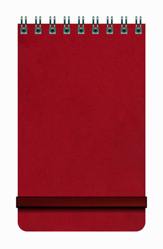 Notes Libertas - červený, čtverečkovaný 80x130