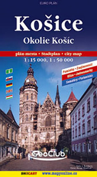 Košice mapa 1:15 000