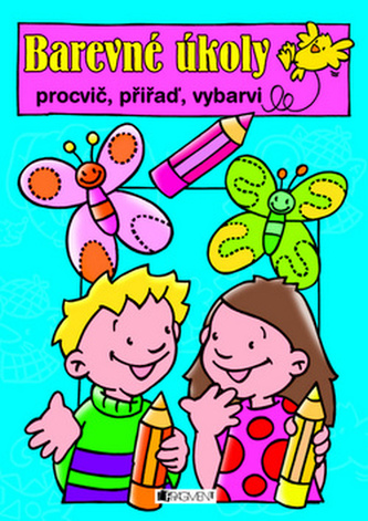 Barevné úkoly - procvič, přiřaď, vybarvi (modrá)