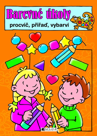 Barevné úkoly - procvič, přiřaď, vybarvi (oranžová)
