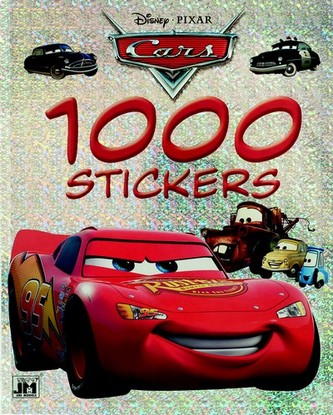1000 stickers Auta omalovánka