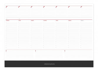 Kalendář stolní 2013 - Mapový stolní blok červenošedý