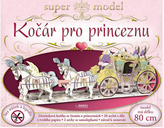 Kočár pro princeznu - super model bez nůžek a lepidla