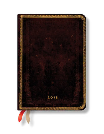 Diář 2013 - Black Moroccan - 12 měsíční, midi 120x170 Horizontal
