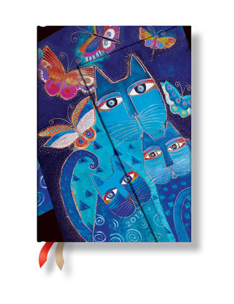 Diář 2013 - Blue Cats & Butterflies - 12 měsíční, midi 120x170 Horizontal
