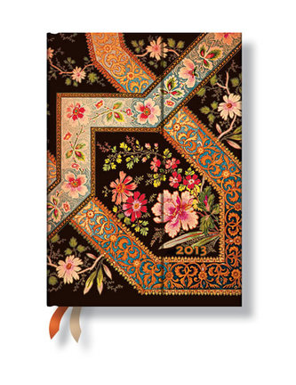Diář 2013 - Filigree Floral Ebony - 12 měsíční, midi 130x180 Horizontal